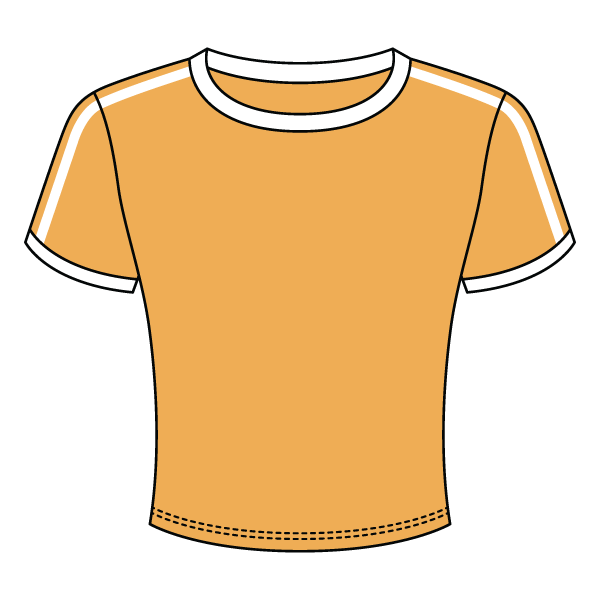 Ringer Tee with Shoulder Stripes - The Collegiate Lineup