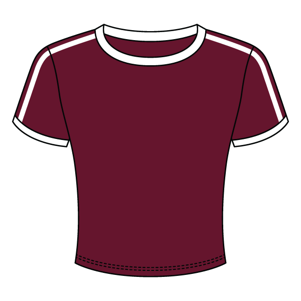 Ringer Tee with Shoulder Stripes - The Collegiate Lineup