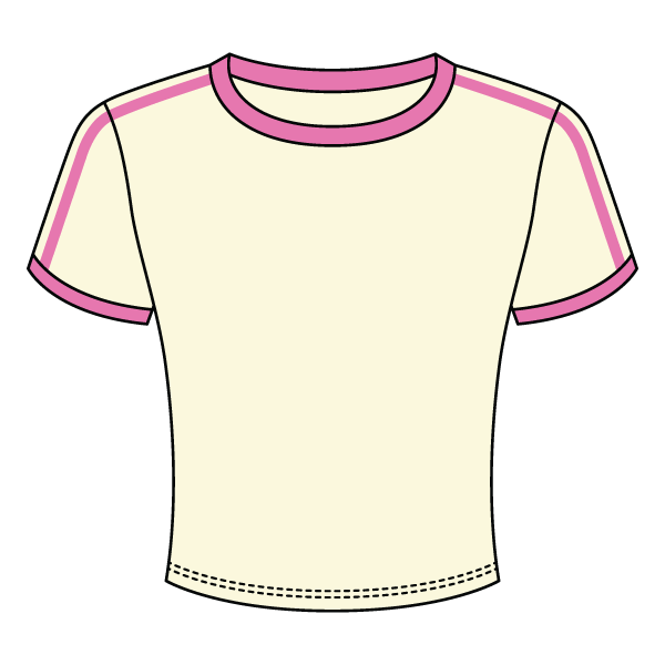 Ringer Tee with Shoulder Stripes - The Collegiate Lineup