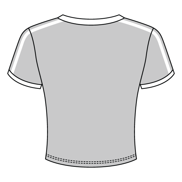 Ringer Tee with Shoulder Stripes - The Collegiate Lineup