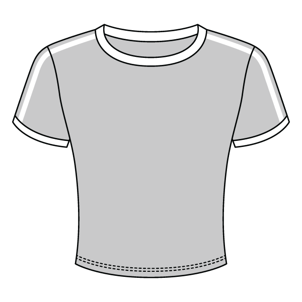 Ringer Tee with Shoulder Stripes - The Collegiate Lineup