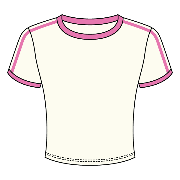 Ringer Tee with Shoulder Stripes - The Collegiate Lineup