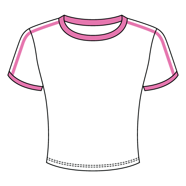 Ringer Tee with Shoulder Stripes - The Collegiate Lineup