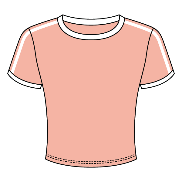 Ringer Tee with Shoulder Stripes - The Collegiate Lineup