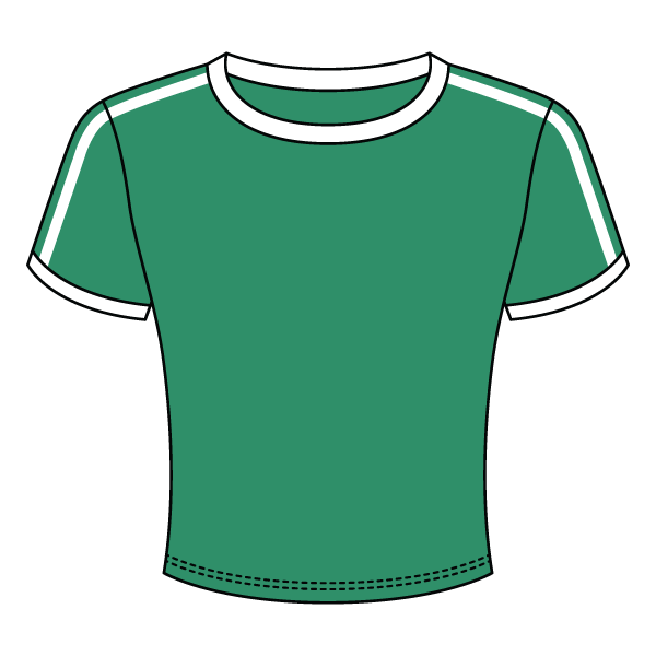 Ringer Tee with Shoulder Stripes - The Collegiate Lineup
