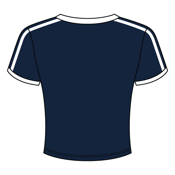 Ringer Tee with Shoulder Stripes - The Collegiate Lineup