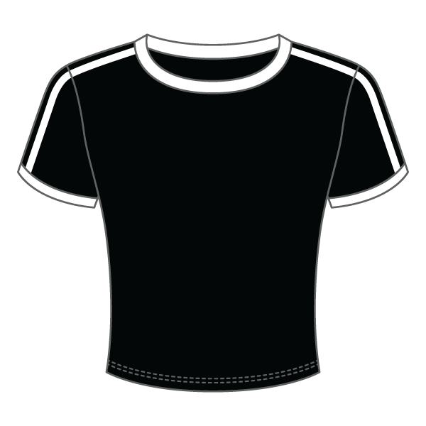 Ringer Tee with Shoulder Stripes - The Collegiate Lineup