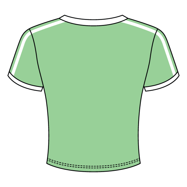 Ringer Tee with Shoulder Stripes - The Collegiate Lineup