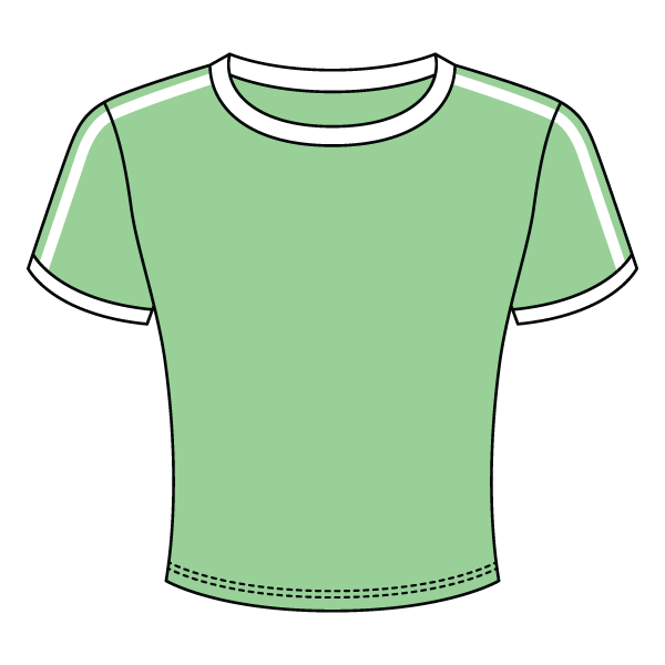 Ringer Tee with Shoulder Stripes - The Collegiate Lineup