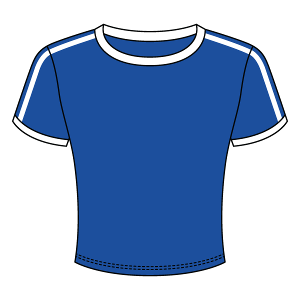 Ringer Tee with Shoulder Stripes - The Collegiate Lineup