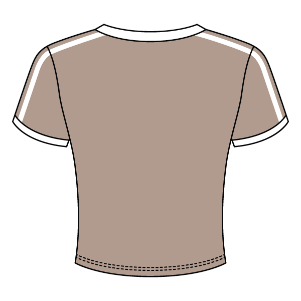Ringer Tee with Shoulder Stripes - The Collegiate Lineup