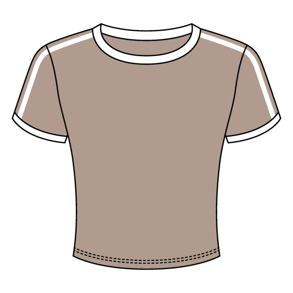 Ringer Tee with Shoulder Stripes - The Collegiate Lineup