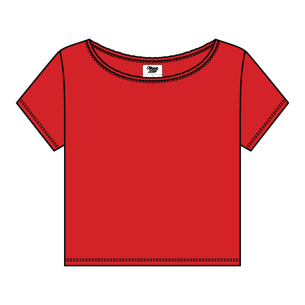 Women's Off-Shoulder T-Shirt - The Collegiate Lineup