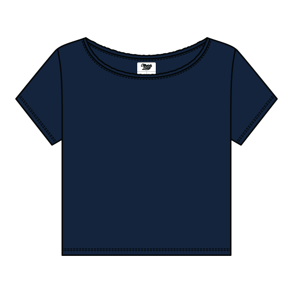 Women's Off-Shoulder T-Shirt - The Collegiate Lineup