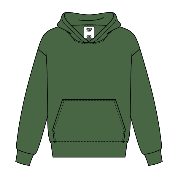 Unisex Heavy Fleece Hoodie Sweatshirt