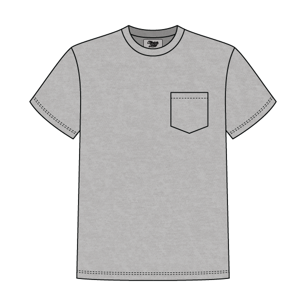 Unisex Basic Crewneck T-Shirt with Pocket - The Collegiate Lineup