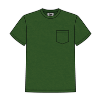 Unisex Basic Crewneck T-Shirt with Pocket - The Collegiate Lineup