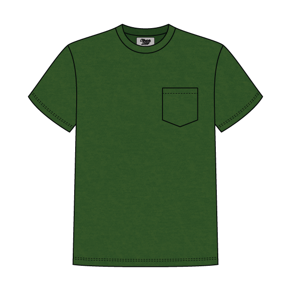 Unisex Basic Crewneck T-Shirt with Pocket - The Collegiate Lineup