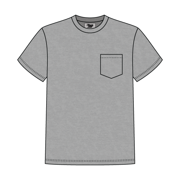Unisex Basic Crewneck T-Shirt with Pocket - The Collegiate Lineup