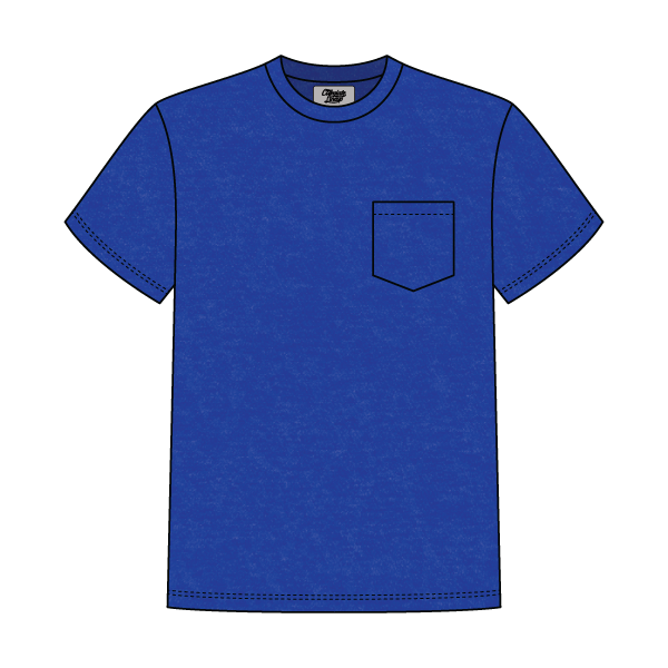 Unisex Basic Crewneck T-Shirt with Pocket - The Collegiate Lineup