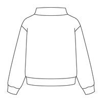Heavyweight Fleece Wide Mock Neck Sweatshirt