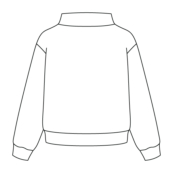 Heavyweight Fleece Wide Mock Neck Sweatshirt