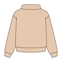 Heavyweight Fleece Wide Mock Neck Sweatshirt