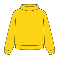 Heavyweight Fleece Wide Mock Neck Sweatshirt