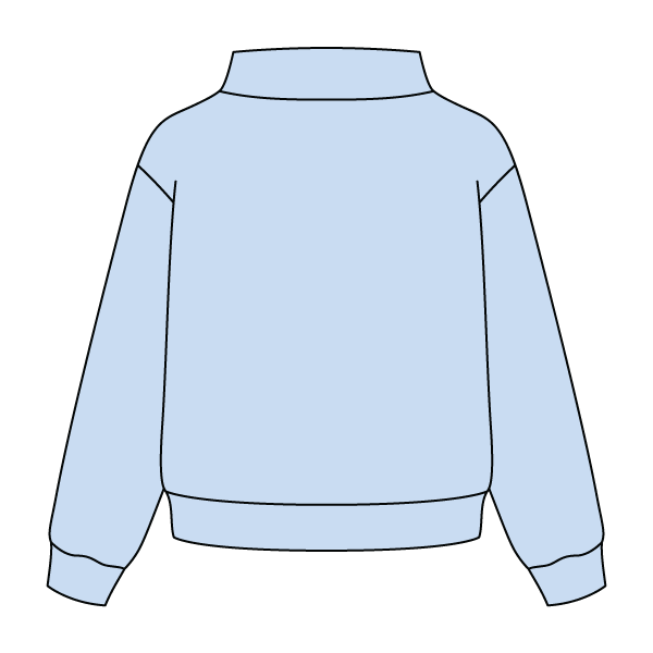 Heavyweight Fleece Wide Mock Neck Sweatshirt