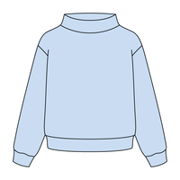 Heavyweight Fleece Wide Mock Neck Sweatshirt