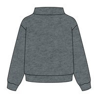 Heavyweight Fleece Wide Mock Neck Sweatshirt