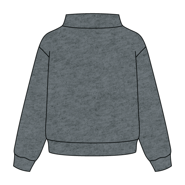 Heavyweight Fleece Wide Mock Neck Sweatshirt