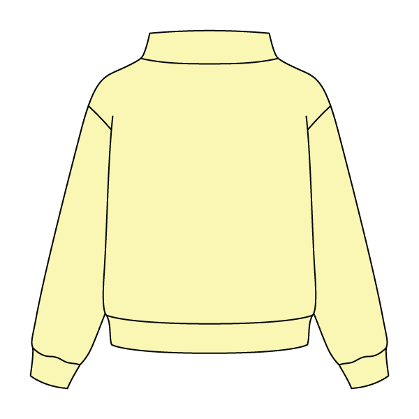 Heavyweight Fleece Wide Mock Neck Sweatshirt