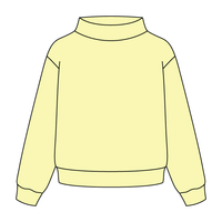 Heavyweight Fleece Wide Mock Neck Sweatshirt