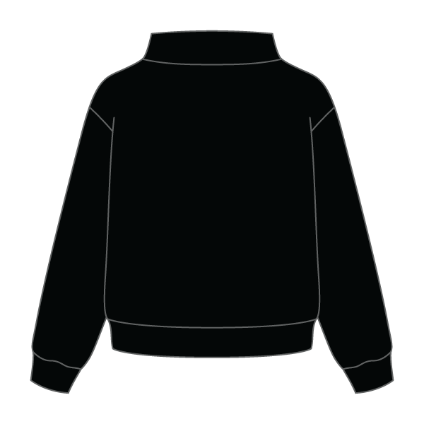 Heavyweight Fleece Wide Mock Neck Sweatshirt