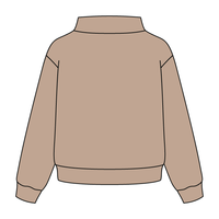 Heavyweight Fleece Wide Mock Neck Sweatshirt