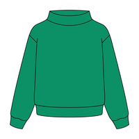 Heavyweight Fleece Wide Mock Neck Sweatshirt