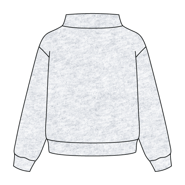 Heavyweight Fleece Wide Mock Neck Sweatshirt