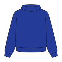 Heavyweight Fleece Wide Mock Neck Sweatshirt