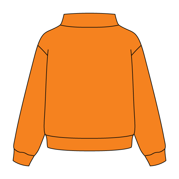 Heavyweight Fleece Wide Mock Neck Sweatshirt