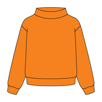 Heavyweight Fleece Wide Mock Neck Sweatshirt