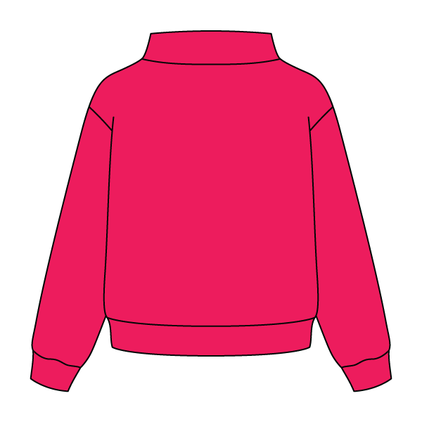 Heavyweight Fleece Wide Mock Neck Sweatshirt