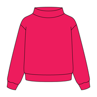 Heavyweight Fleece Wide Mock Neck Sweatshirt
