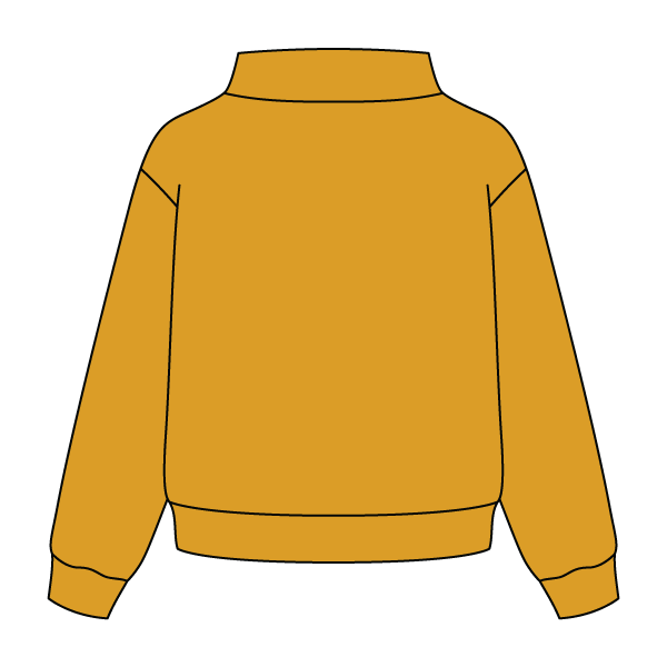 Heavyweight Fleece Wide Mock Neck Sweatshirt