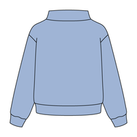 Heavyweight Fleece Wide Mock Neck Sweatshirt