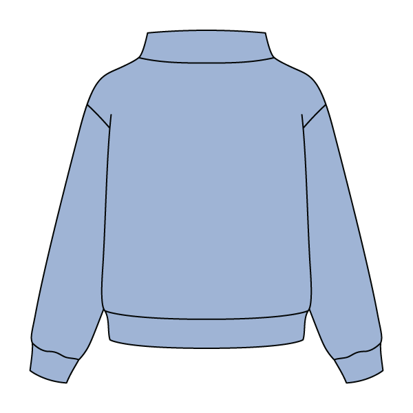 Heavyweight Fleece Wide Mock Neck Sweatshirt