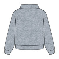 Heavyweight Fleece Wide Mock Neck Sweatshirt