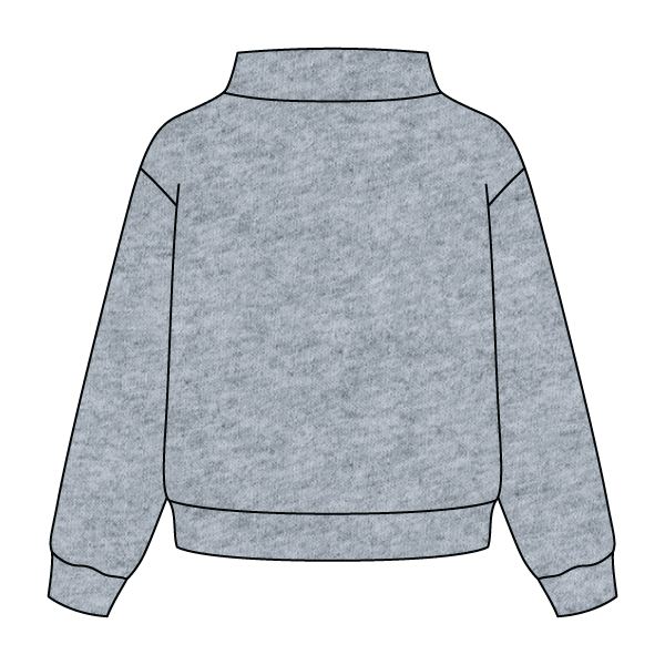 Heavyweight Fleece Wide Mock Neck Sweatshirt
