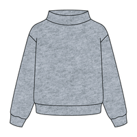 Heavyweight Fleece Wide Mock Neck Sweatshirt