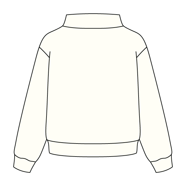 Heavyweight Fleece Wide Mock Neck Sweatshirt